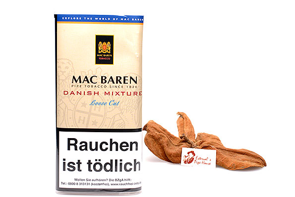 Mac Baren Danish Mixture Loose Cut Pfeifentabak 50g Pouch